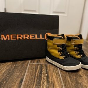 Merrell US size 10 Toddler Snow Boots SNOW STORM WATERPROOF WHEAT COLOR.